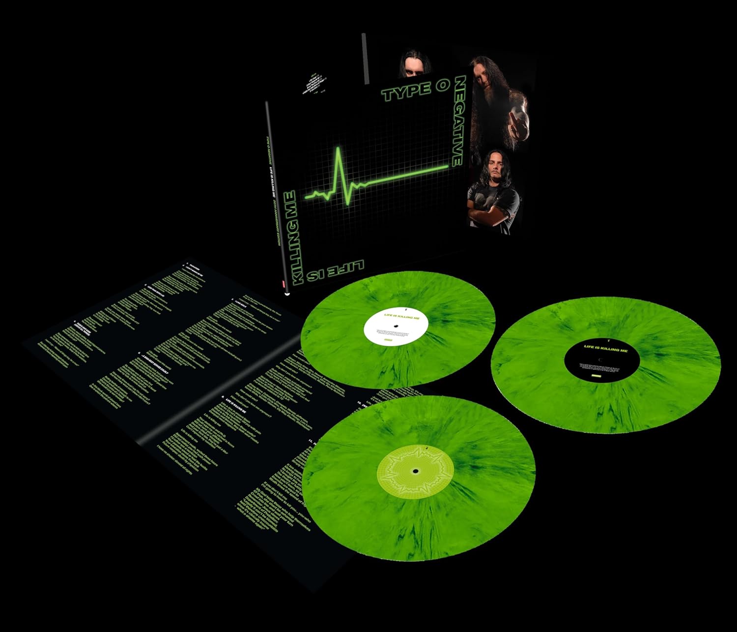 TYPE O NEGATIVE - LIFE IS KILLING ME 20TH ANNIVERSARY LIMITED VINYL 3LP